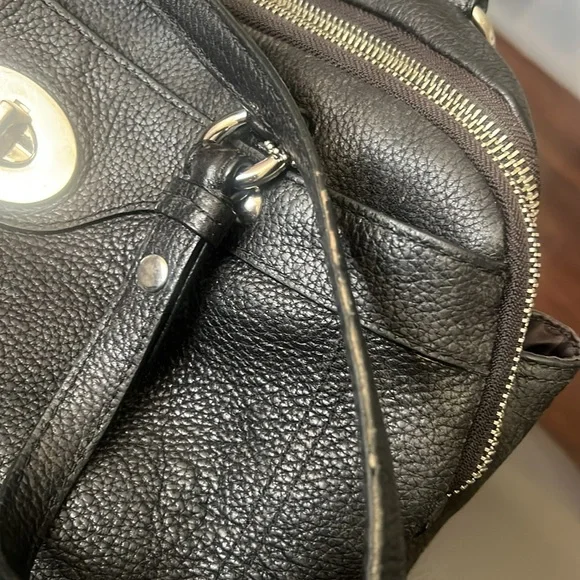 COACH Penelope Black Pebble Leather Shoulder Handbag - Picture 13 of 17